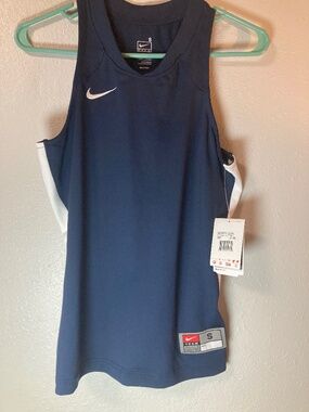 Nike navy blue razor back tank size small brand new with tags
